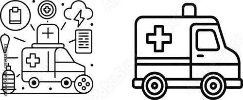 Ambulance Emergency Equipment Medical Icon