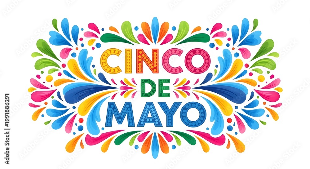 Fototapeta premium Cinco de mayo floral design a vibrant celebration of mexican heritage