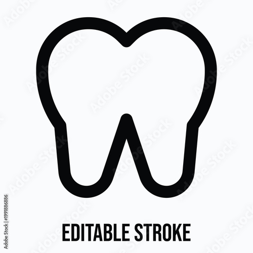 Dentist Vector Icon, Medical Related Icon, Isolated Lineal Vector Icon.