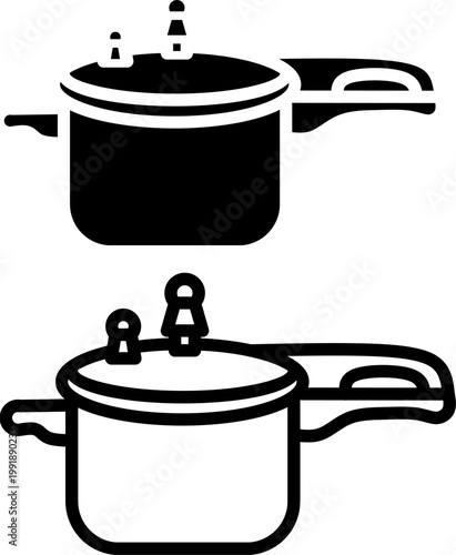 Pressure Cooker Kitchen Utensil Icon