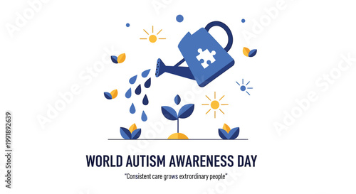 Autism awareness, World Autism Awareness Day, blue puzzle piece, supportive care, autism acceptance