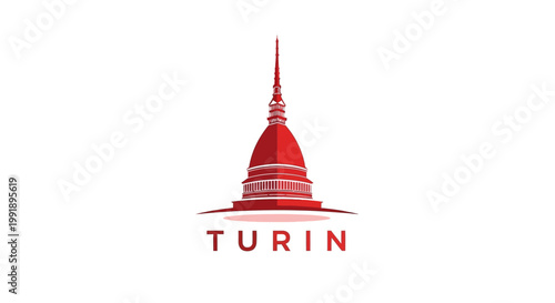 Iconic Turin Landmark - A Detailed View of the Mole Antonelliana.