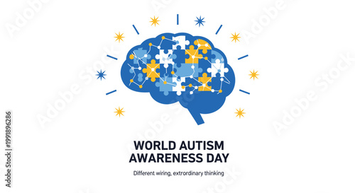 World Autism Awareness Day, autism awareness, blue brain, puzzle pieces, autism acceptance