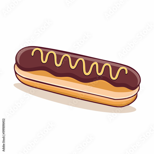 Chocolate Eclair Illustration