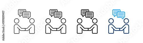 Interpersonal Skills Different Set Vector Icon
