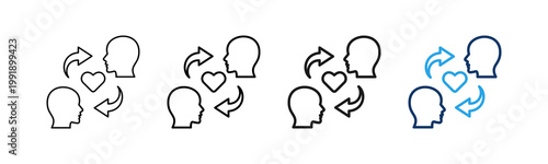 Empathy Different Set Vector Icon