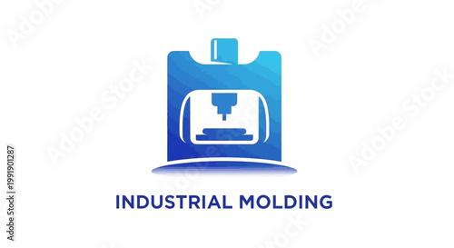 Industrial Molding Logo - Modern Design for Manufacturing and Production.