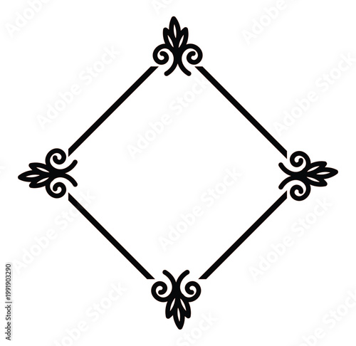 black and white frame