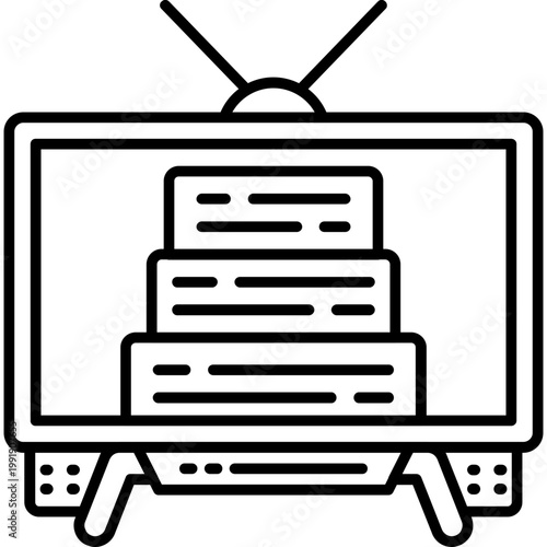 tv show episode list Outline Icon