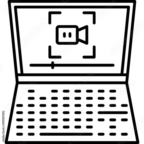 screen record Outline Icon