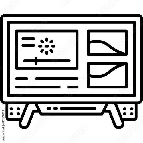 video buffering Outline Icon
