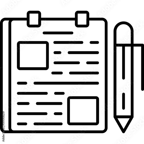 Concept Sketch Outline Icon