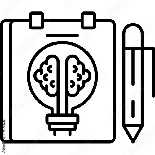 Research Timeline Outline Icon