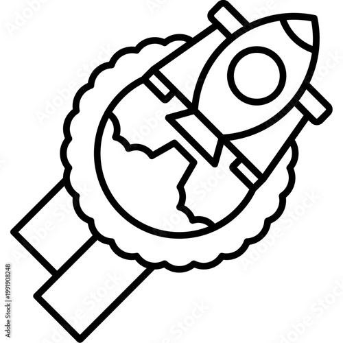 Innovation Badge Outline Icon