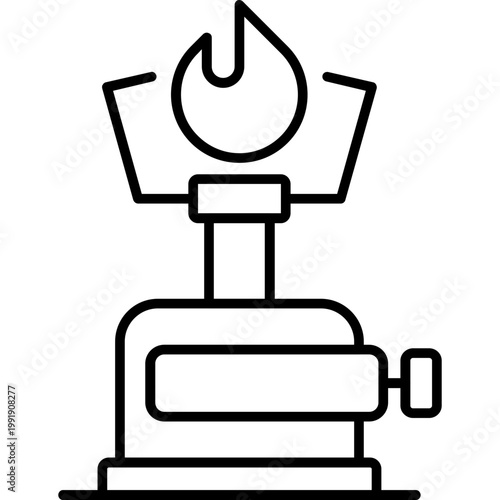 Experiment Burner Outline Icon