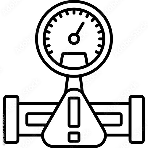 Risk Analysis Outline Icon