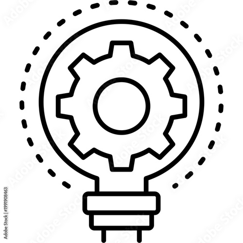 Innovation Hub Outline Icon