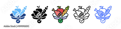 Clean Eating multiple icon