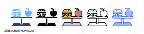 Food Balance multiple icon
