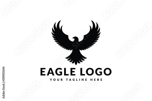 eagle logo icon vector illustration silhouette