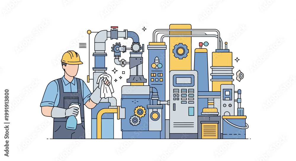 Φωτογραφία Industrial worker in a factory setting.