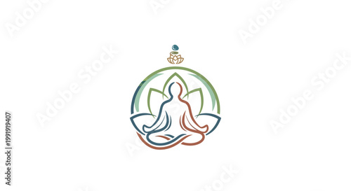 Photography Meditating Figure Lotus Symbol Inner Peace Mindfulness Calmness Serenity Yoga Ze