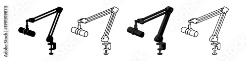 Microphone Boom Arm Set