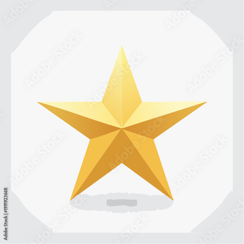 Golden star icon on a light gray background