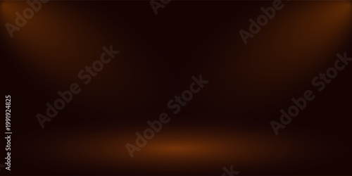 Fotografía Abstract brown gradient well used as background for product display