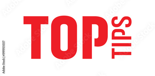 top tips text information sign