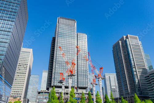 東京のビル建設10