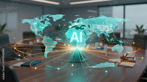 AI Assistant Brain Processor with LLM Technology, Big Data, Machine Learning, Generative AI for Business Support, Future Agentic AI Technology and Artificial Intelligence Prompt Engineering. Spline