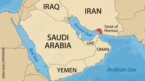 Vector graphic illustration of United Arab Emirates map marker, Middle East country location, Arabian Peninsula vector Vector
