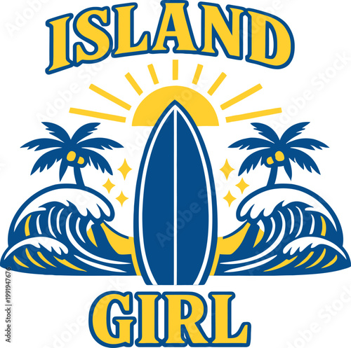 Mentally at the beach surf vector, ocean wave surfboard illustration, tropical palm trees design, beach lifestyle graphic, summer vacation typography, coastal aesthetic artwork, surfer logo, seaside r