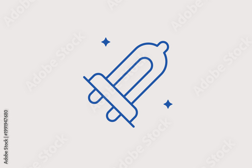 Automotive halogen light bulb line icon for headlight replacement and vehicle lighting. Illuminating Vector Illustration for spare part catalogs and DIY headlight bulb installation tutorials.