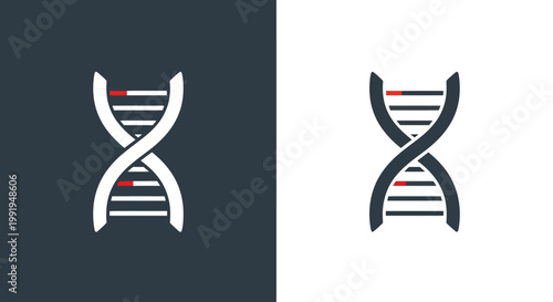 UntitledUntitledUntitledDNA Structure Icon / Genetics and Biotechnology Concept