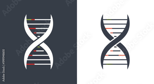 UntitledUntitledDNA Structure Icon / Genetics and Biotechnology Concept