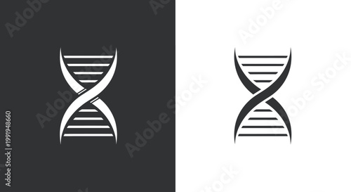 UntitledUntitledDNA Structure Icon / Genetics and Biotechnology Concept