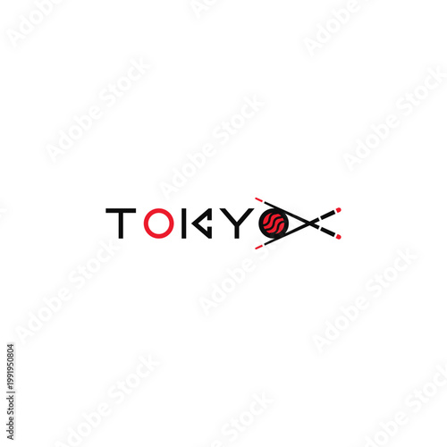 Sushi from Tokyo, text logotype.