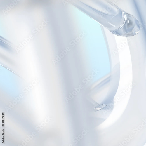 Quadro em tela Abstract off-white shape background