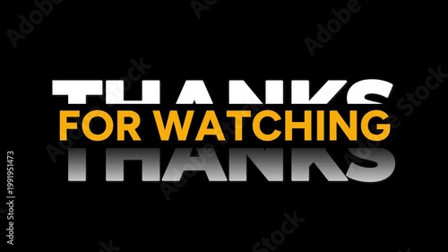 Thank you for watching animation video. slice appears from the middle in black background