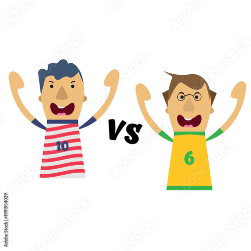 Football fans of the US and Australian national football teams.