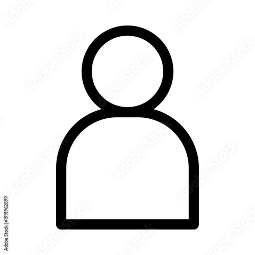 user and account outline icon