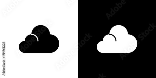 Cloud Icon Sheet Black And White