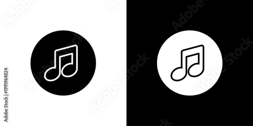 Music Icon Sheet Black And White