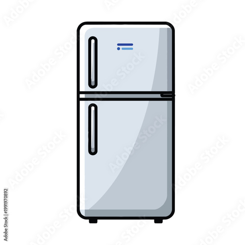 Modern Double Door Refrigerator for Kitchen Use