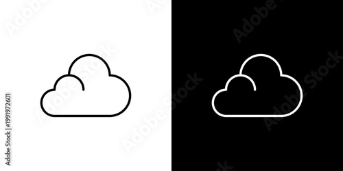 Cloud Icon Sheet Black And White
