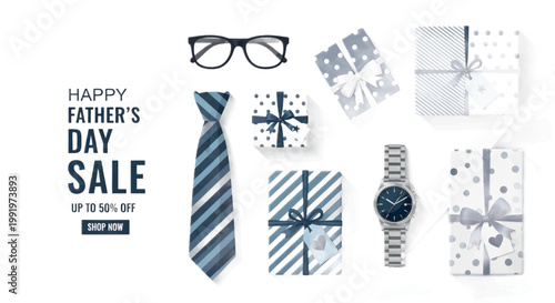 Father's Day sale, gift ideas, presents, accessories, promotional materials