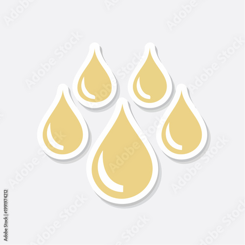 Yellow Drops Icon