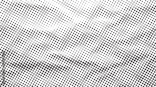Vintage halftone dot pattern background, black and white distressed screen print texture, retro comic book gradient overlay eps